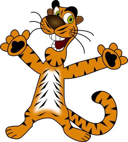 gemalter Tiger