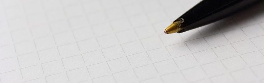 Kugelschreiber auf Blatt